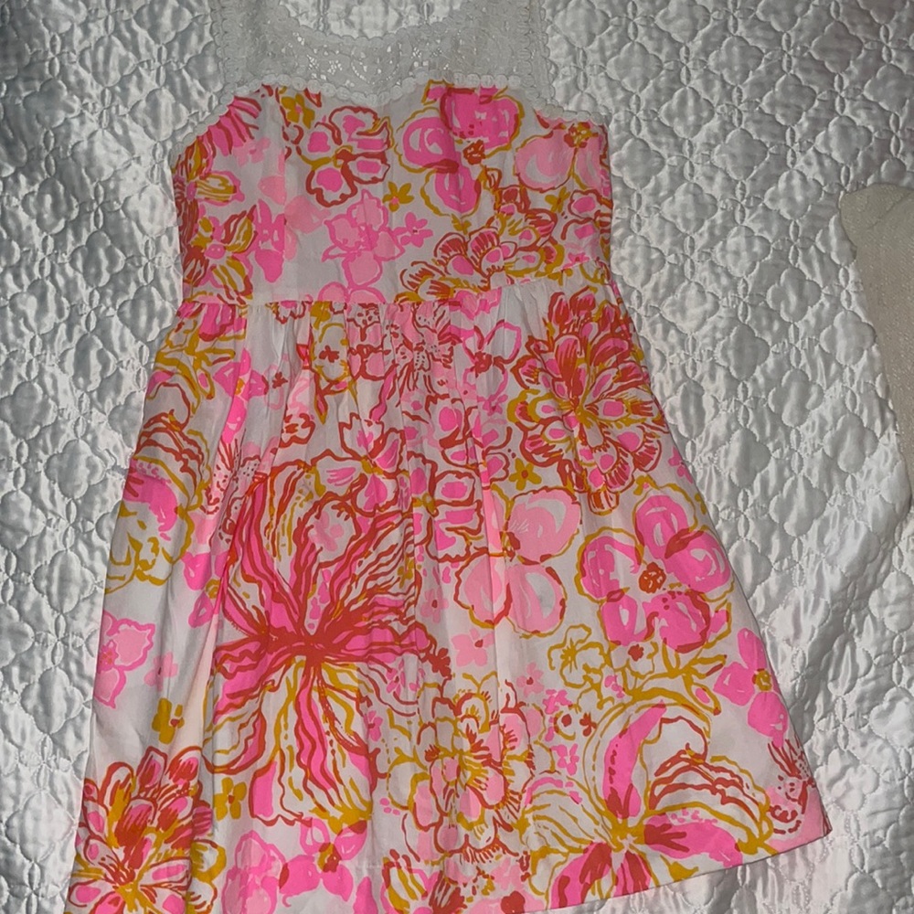 Pink/Orange Juniors Lily Pulitzer Dress
